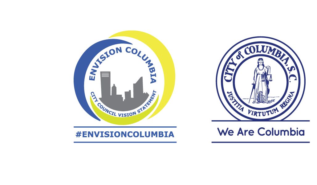 Envision Columbia seal and City of Columbia seal.  The City's Envision Columbia seal, which reads 