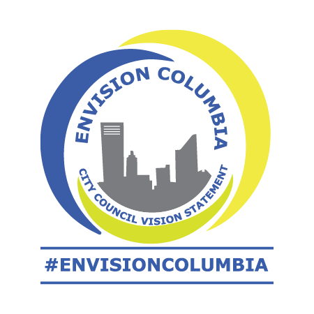 The City's Envision Columbia seal, which reads 